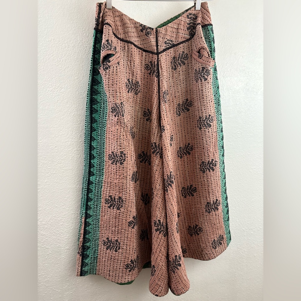Mieko wide leg boho reversible pants size L